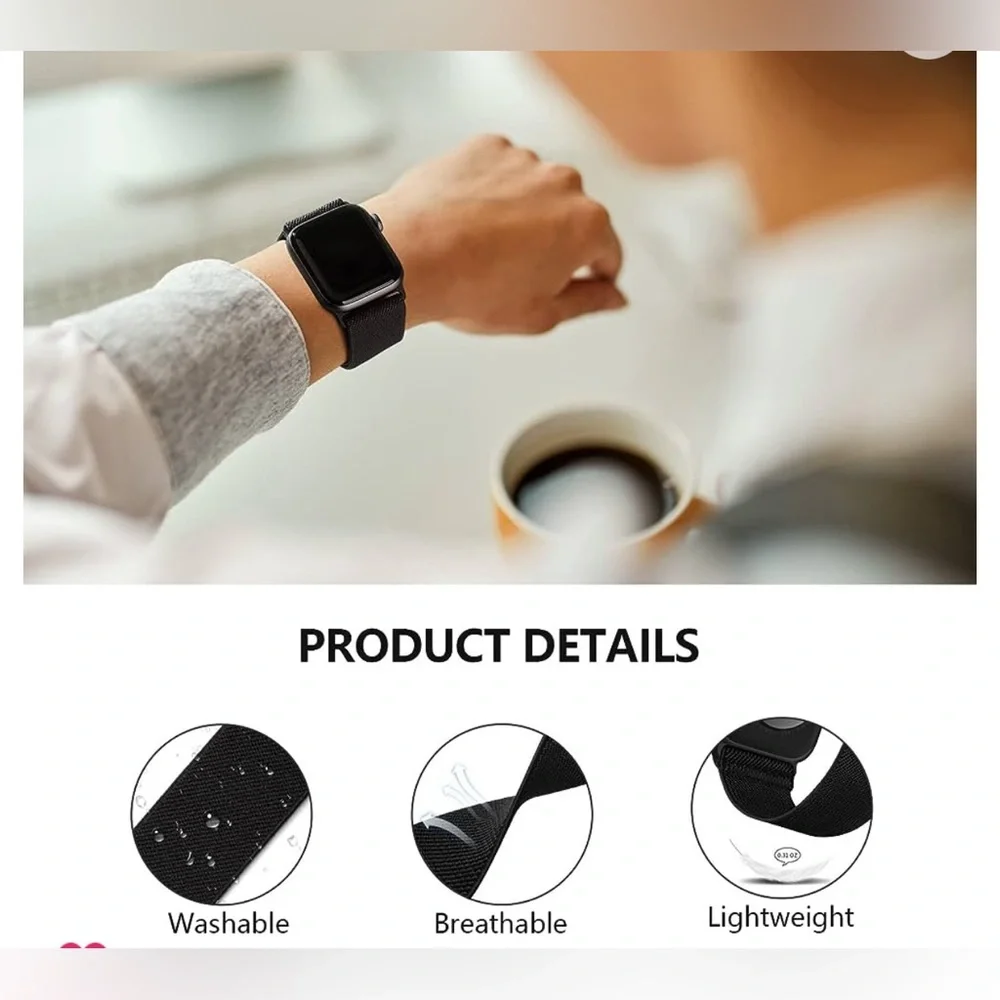 Stretchy Nylon Solo Apple Watch Loop Band
